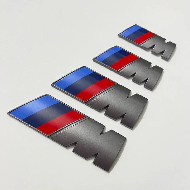 2PCS is suitable for BMW Group M-mark decorative ABS badge body fender sticker general style accessories.