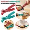 Silicone Anti-Scald Bowl Clip Non-Slip Heat Insulation Clip Multifunction Kitchen Bowl Clip for Kitchen Cooking Baking BBQ