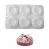 6 Hole Silicone Mold Mountain Shape Dessert Molds for Mousse Cakes and Dessert Easy Releasing and Temperature Resistant
