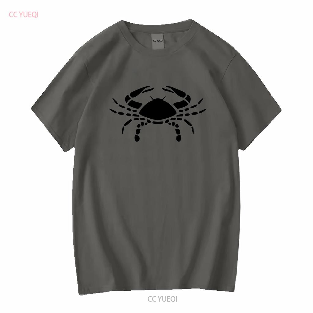 Mens Cancer Crab Star Sign Zodiac Symbol T Shirt Astrology long or short sleeves vintage Washed Slightly designer clothes Soft