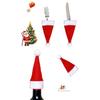 30pcs Mini Christmas Santa Hats Kitchen Tableware Silverware Holders Accessories