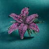 Exquisite Luxury Lily Brooch: High-end Women's Fashion Diamond Flower Pin with Niche Design for Suits