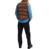Coach FW24 Logo Embroidered Single-Breasted High Neck Reversible Sleeveless Down Jacket Men Outerwear Brown CT729-X8N