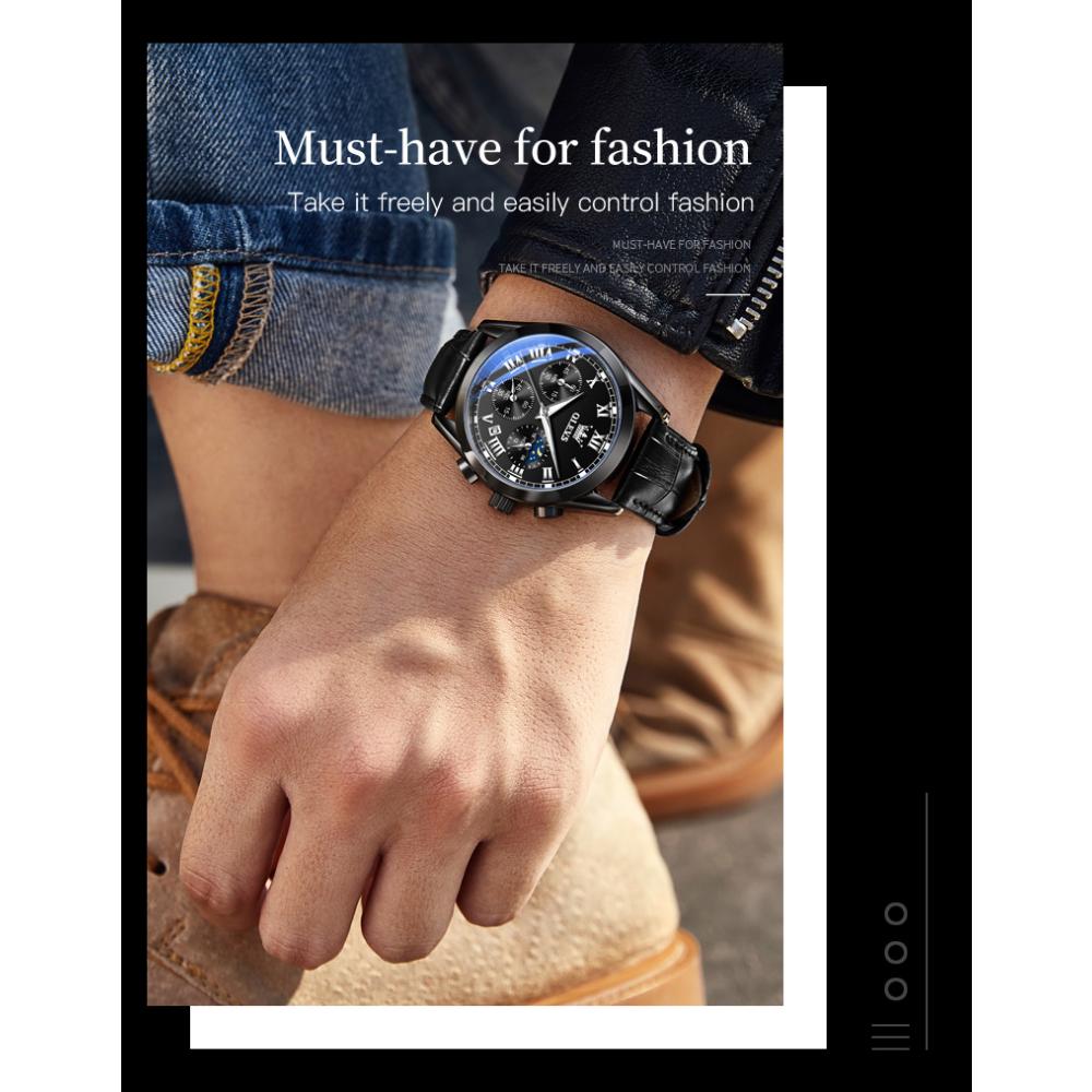 LIGE Horloges Mens Waterdichte Rvs Sport Analoge Quartz Horloge Mannen Zakelijke Chronograaf Horloge, Zwart, armband