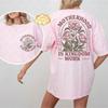 Elegant Christian Mom Cotton Tee Vintage Motherhood Is Kingdom Work Floral Women T-Shirt Mother's Day Gift Trend Clothes for Women