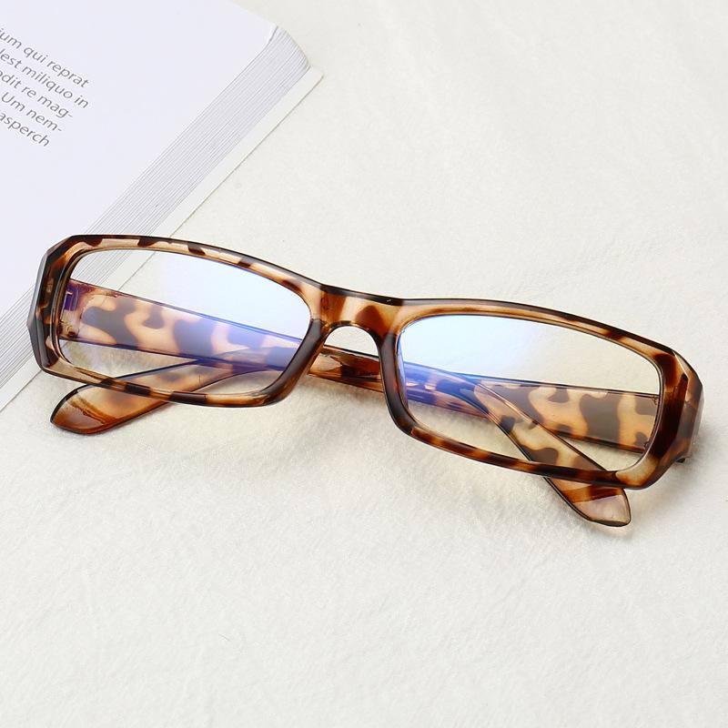 Korean Style Small Square Glasses Anti Blue Light Flat Glasses Fashionable Computer Glasses for Women Y2k Retro Eyewear