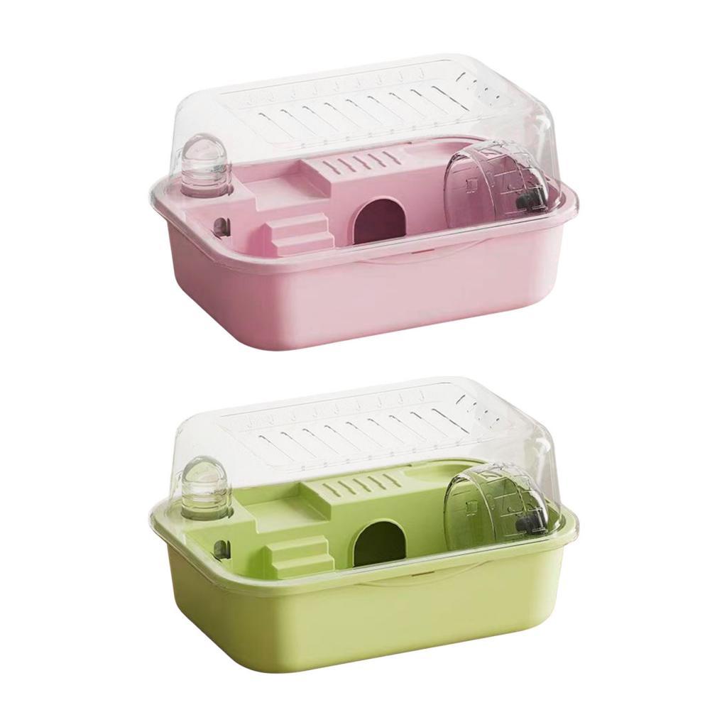 Hamster Habitat,Large Hamster Cage,Breathable Portable Exercise Playing House House Small Animal Cage for Small Animals Mice