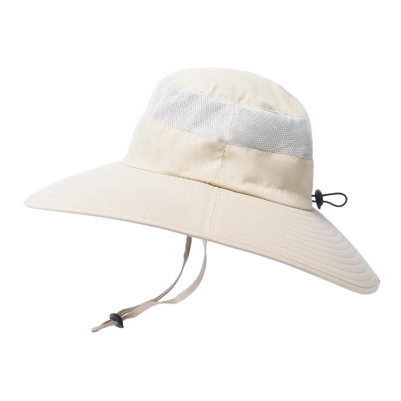 Summer Outdoor Wide Brim Fisherman Hat With Sun Protection For Men Women