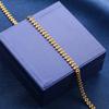 Cute Stainless Steel Necklace Link Wheat Chain for Women Silver and Gold Plated Neck Choker Metal Jewelry Accessories Gift
