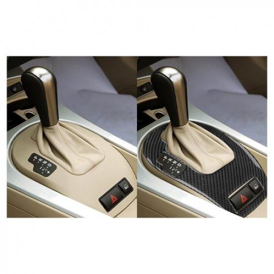 Soft Carbon Fiber Car Center Gear Shift Panel Cover For BMW Z4 E85 Automatic LHD