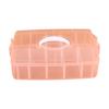 Plastic Box Rectangular Transparent Box with Handle Lid Storage Box Dustproof Jewelry Storage Case Container for Nail