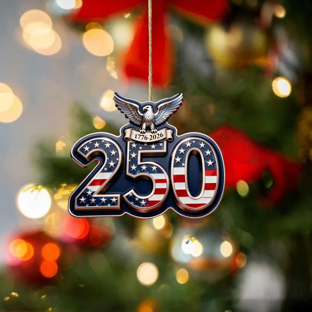 Durable Acrylic Piece Vibrant Colors Decoration America 250th Anniversary Commemorative Decoration Set Acrylic for Xmas