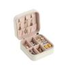 Fashion Portable Travel Leather Ring Case Jewelry Storage Jewellery Box