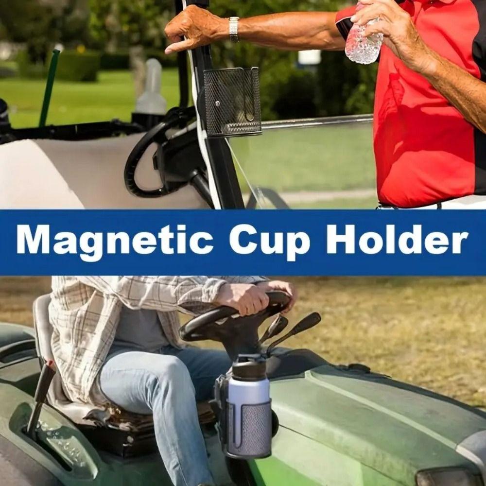 Fully Covered Metal Mesh Water Bottle Rack Heavy-Duty Drink Holder Magnetic Cup Holder Vehicles