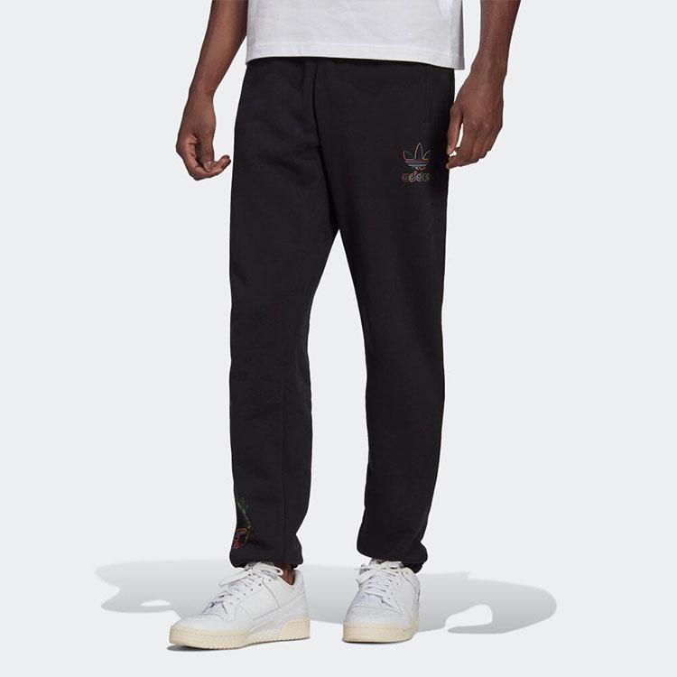 Adidas Originals Disney Collaboration Jogger Sweatpants With Trefoil Logo Men Bottoms Black HF4926