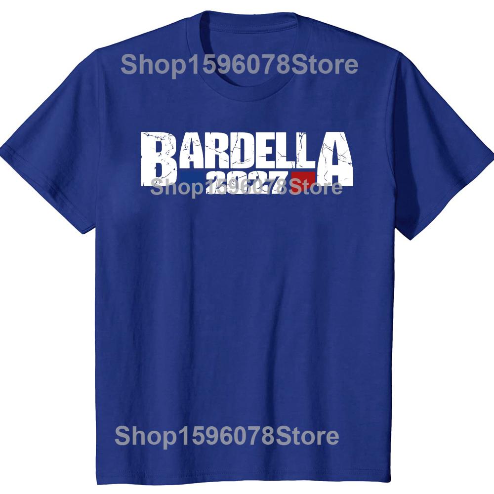 Bardella 2027 T Shirt Retro French Text Bardella Fans Gift Tee Tops EU Size 100% Cotton Soft Unisex Casual T-shirt