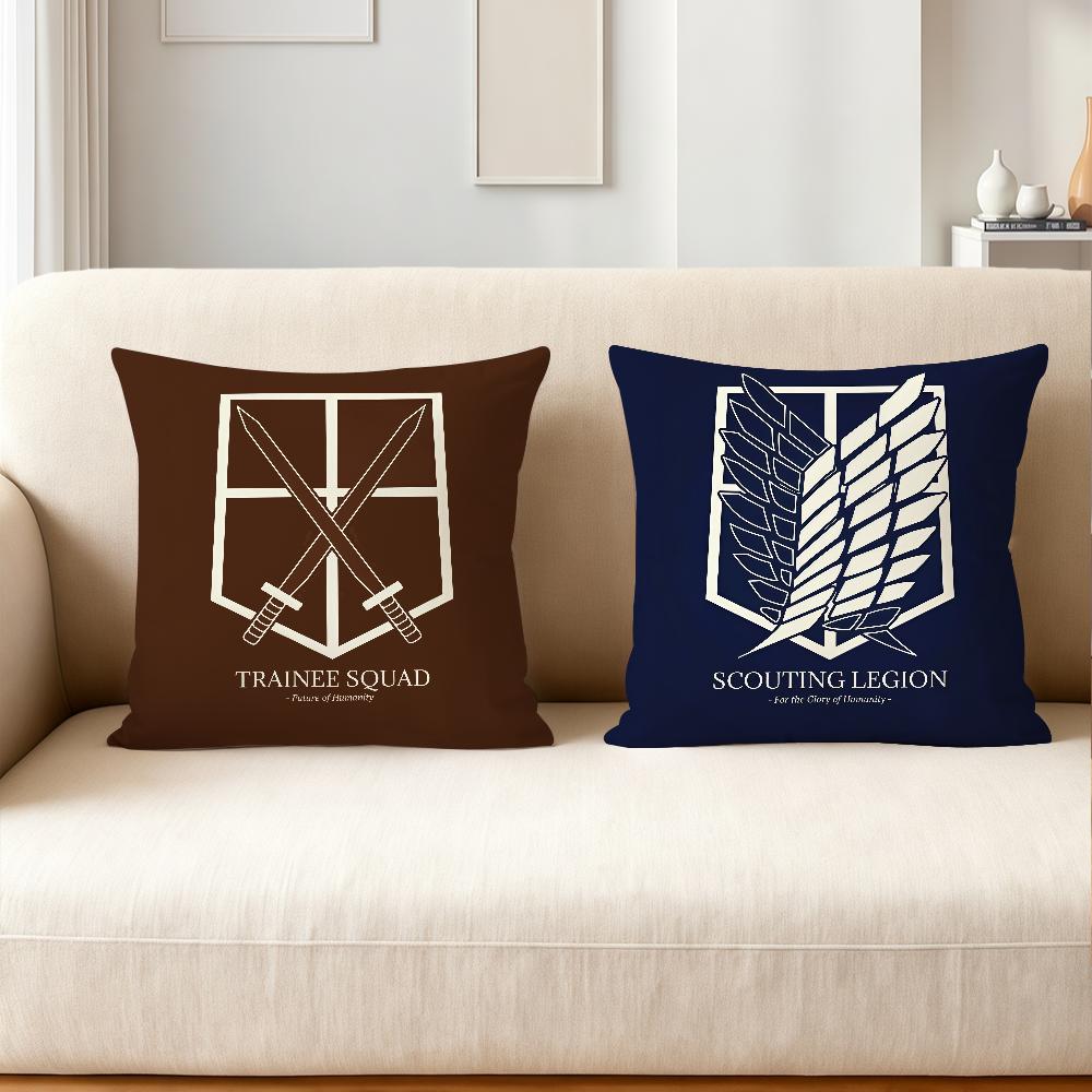 Anime A-attack On Titan Levi Ackerman Pillow Case Applicable Space For Guest Rooms Interiors Cars Office House Decoration