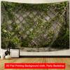 Rustic Wall Barrel Potted Greenery Garden Outdoor Photo Background