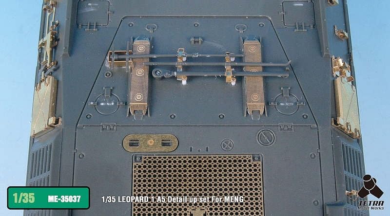 Tetra Model Seria ME Niemiecki czołg Leopard 1A5 Części plastikowe ME3537 1/35 (MĘŻCZYŹNI)