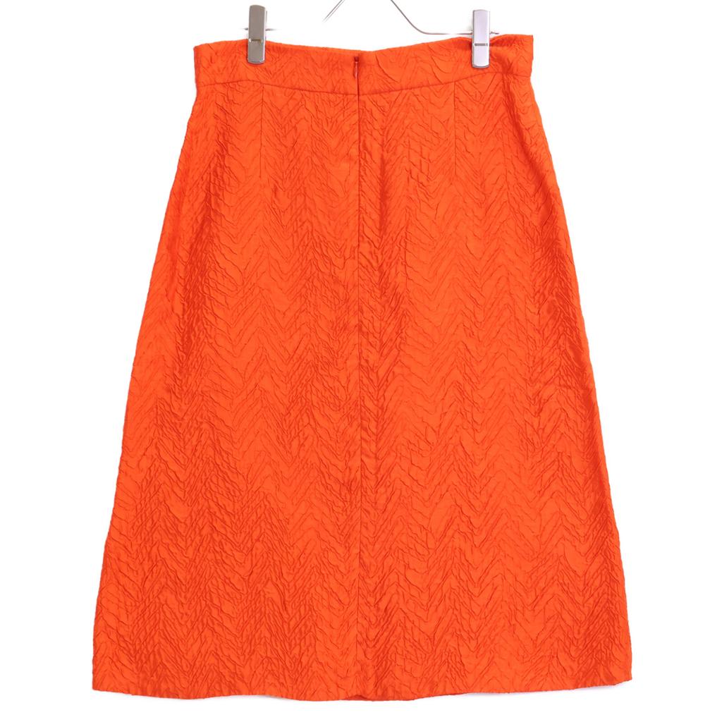 Marni Orange Embossed Cupra Skirt Skirt 42 OrangeUsed