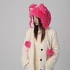 Girls Bear Hat Y2K Furry Ears Hat Furry Bear Gifts Warm Winter Hat Adult Children Furry Ears Winter Photo Props