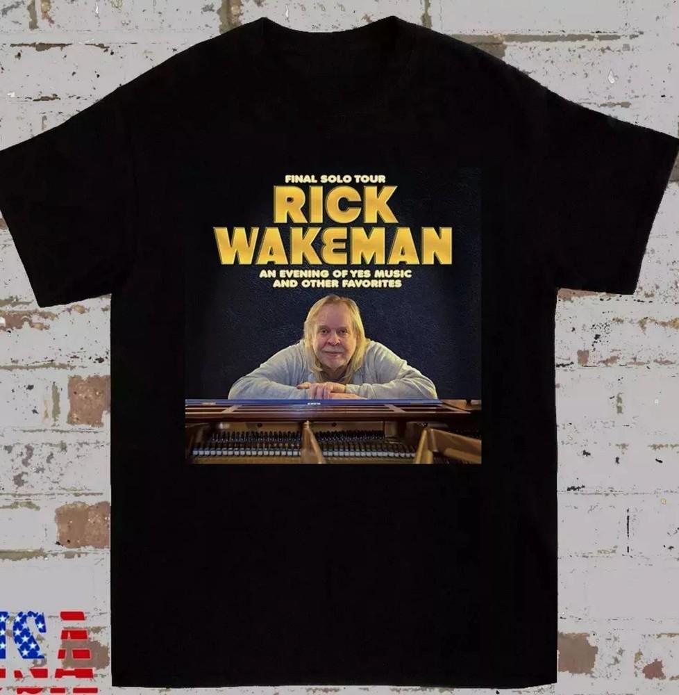 Rick Wakeman yes Band 2025 The Final Solo Tour T Shirt Gift Full Size MI585 Unisex T-Shirt