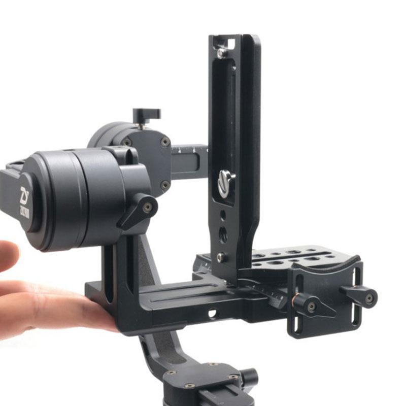 Quick Release Camera Tripod Head Stabilizer Slider Base with Macro Plate & Mount Extension