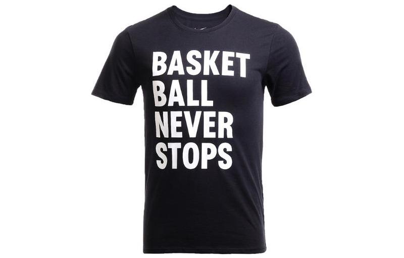 

Nike T Shirts Men s Black Crew Neck Moderate Straight Fit 778493-011 L