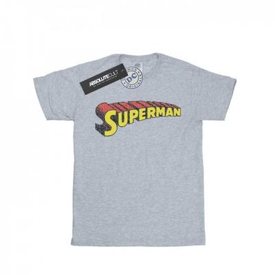 Mens Superman Telescopic Crackle Logo T-Shirt