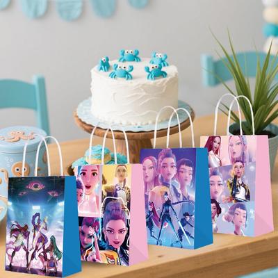 KPOP Demon Hunter Girl Group Gift Bag: Film & Animation Themed Handbag for Baby's First Birthday or Return Gift