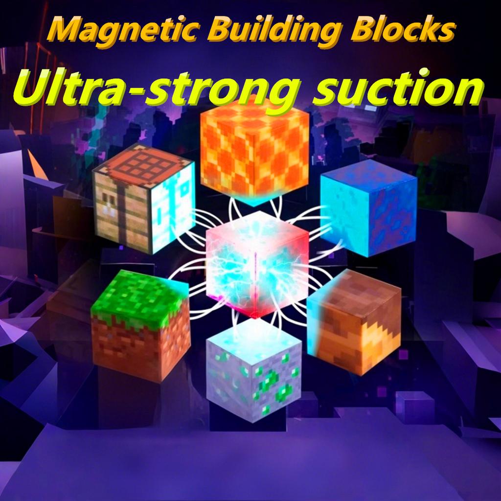 Meine Würfelspielzeuge Mine Magnetische Bausteine Magnetische Welt Set STEM Sensorisch Kinder Jungen Mädchen DIY Modell Kinder Party Spiel Geschenk