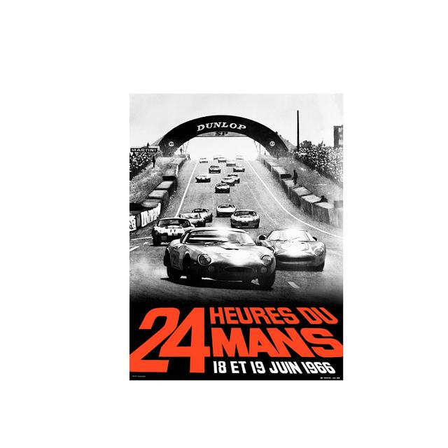 Solid Wood Frame 24 Hours Of Le Mans Original Race Car Poster Print On Canvas Wall Art Painting Picture For Living Room Home Decoration