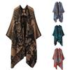 Sciarpa Lavorata a Maglia alla Moda da Donna, Abbigliamento da Viaggio di Alta Gamma, Mantello in Finta Cashmere