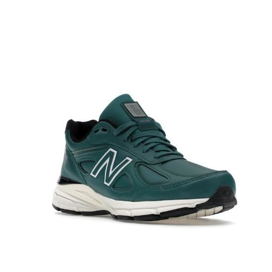 New Balance 990v4 Made In USA Teal White Men Sneakers U990TW4