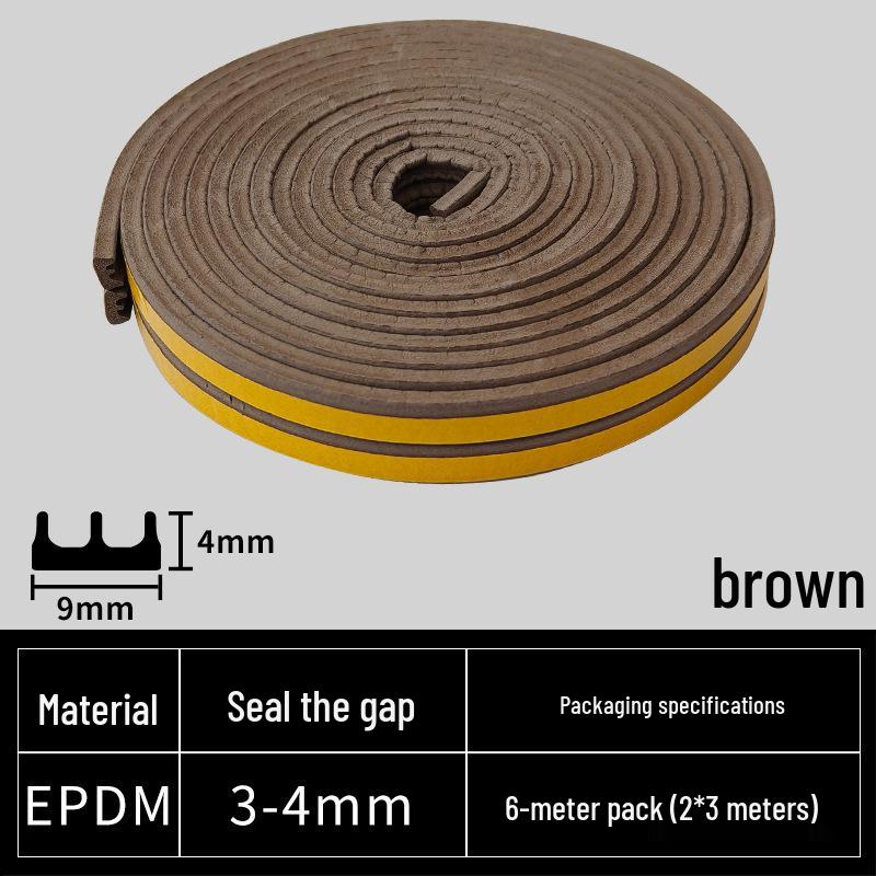 Soundproof and Windproof Door & Window Sealing Strip for Silent Shock Absorption and Insulation