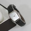 Stylish Women's Barrel-Shaped Quartz Wristwatch with Waterproof Leather Strap