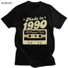 Made In 1990 T Shirt Unisex Cotton Fashion Tshirt Short Sleeve All Original Parts 30th 30 Years Old Birthday Gift Tee Top Clothing