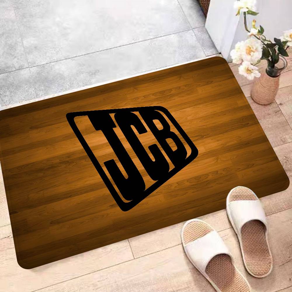 Excavator J-JCB Logo Floor Mat Non-Slip Laundry Room Mat Laundry Decor Balcony Child Living Room Household Carpets
