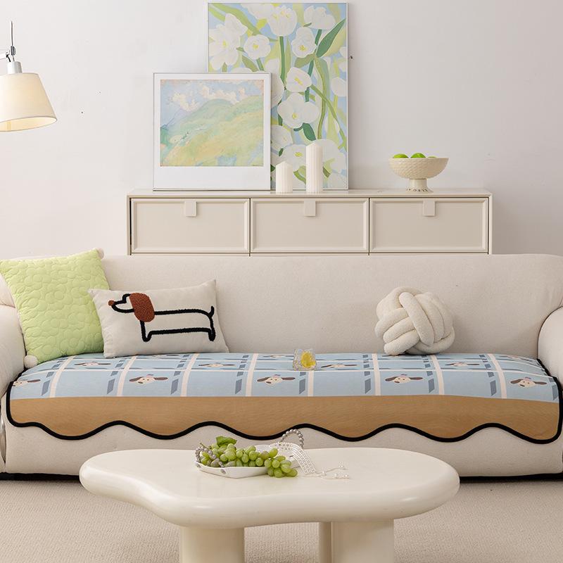 Special-Shaped Cool Sofa Cushion  New Summer Irregular One-Piece Sofa Cushion Summer Seat Cushion Cover Cloth Towel