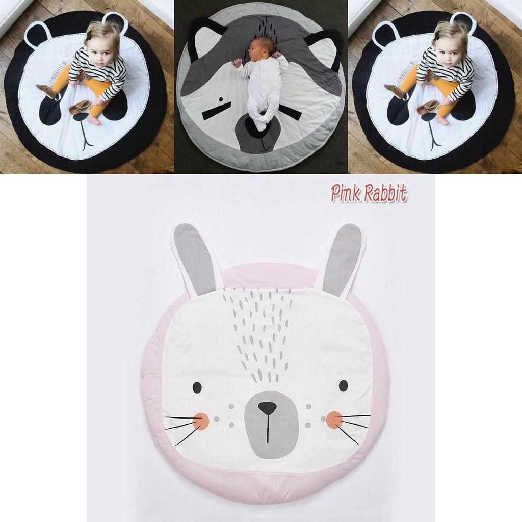 Fox Print Animals Cuddle Play Mat With Soft Fabric For Infant Development And Parentchild Interaction