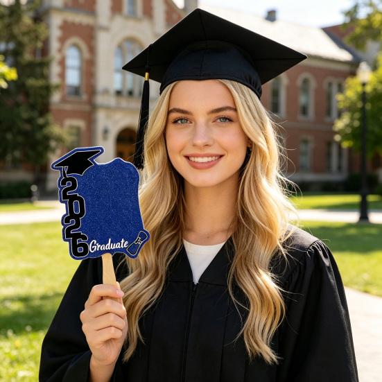 Wooden Graduation Photo Props 2026 Graduation Party Decoration Personalized Commemorative Graduation