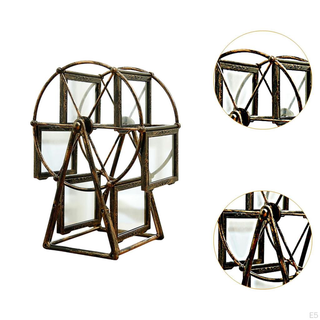 6 Photo Frame Rotating Display Stand for Desktop Memories