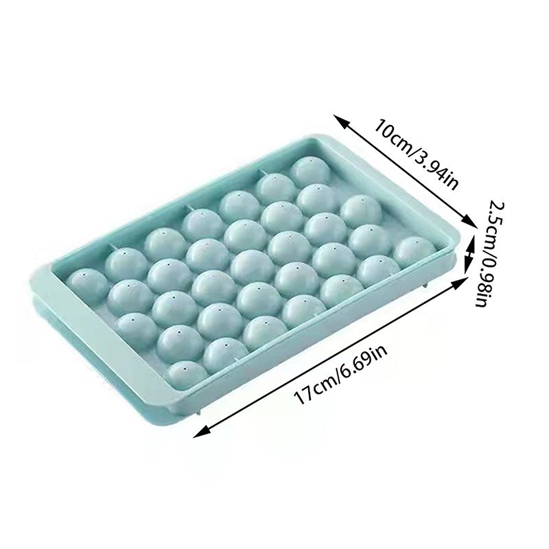 Tavă rotundă pentru cuburi de gheață 3D, cu capac, din plastic, în stil diamant, matriță pentru gheață, frigider, matrițe sferice pentru bricolaj, aparat de gheață, unelte de bucătărie