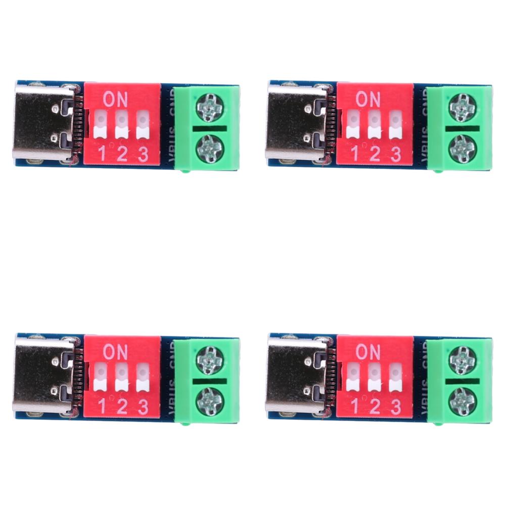 Charging Test Module 5-20V Adjustable Charger Power Delivery Boost Module USB Type-C Voltage Connetor Power Supply Accessories
