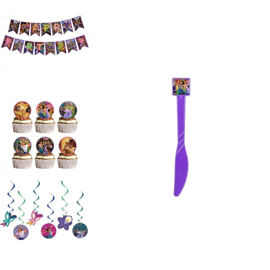 Vibrant Encanto Birthday Party Decorations Set With Backdrop Banner And Cupcake Toppers