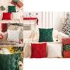 Cozy Christmas Holiday Pillow Cover Snowflake Christmas Tree Design For Home Dcor