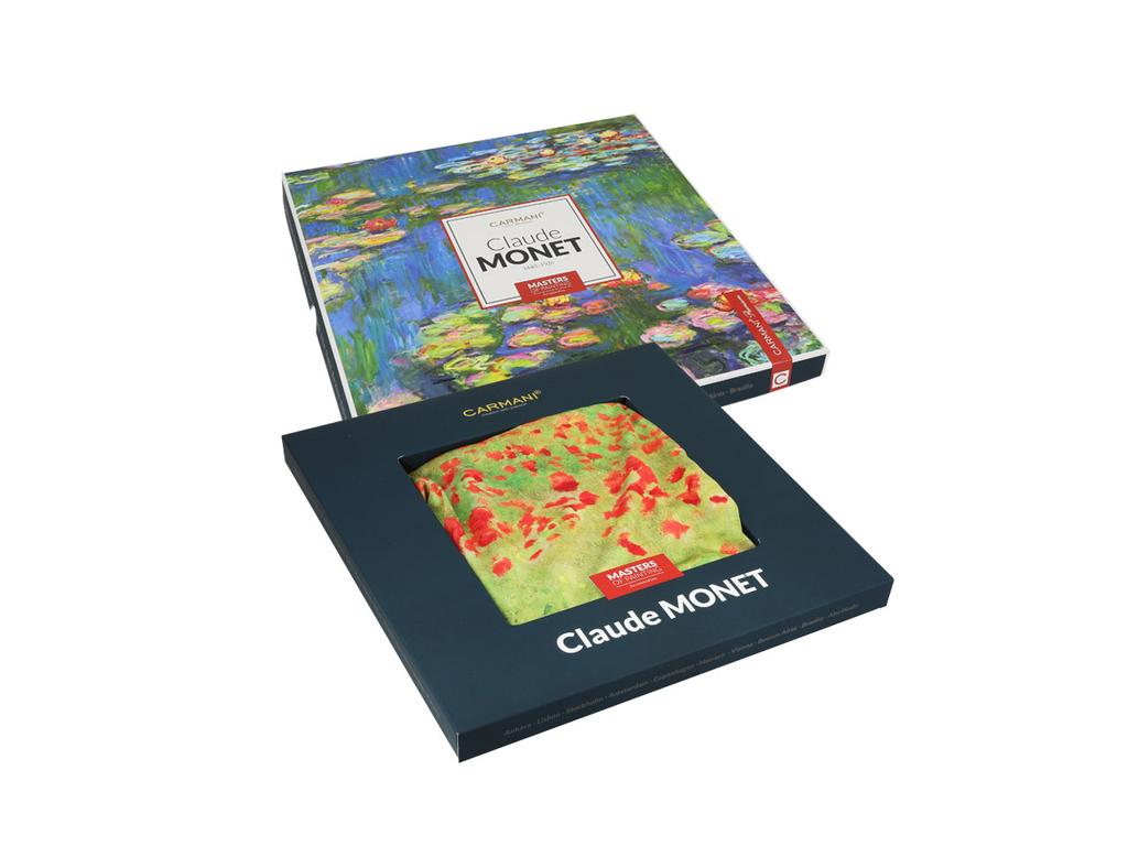 Szal Damski Chusta Apaszka Claude Monet Pole Maków Szalik Prezent Dla Niej
