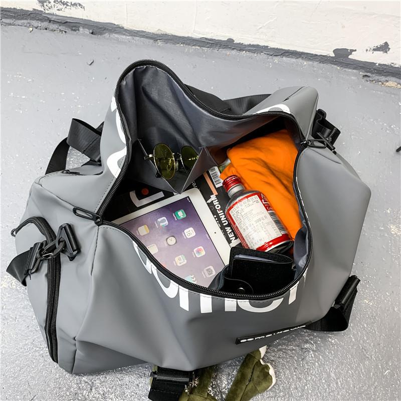 Internet celebrity travel bag short business trip women and men shoulder hand shoes large capacity hand-held tide sports luggage fitness bag