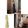 Elegant Long Dress For Women With Slit And Bodycon Fit For Evening Wear