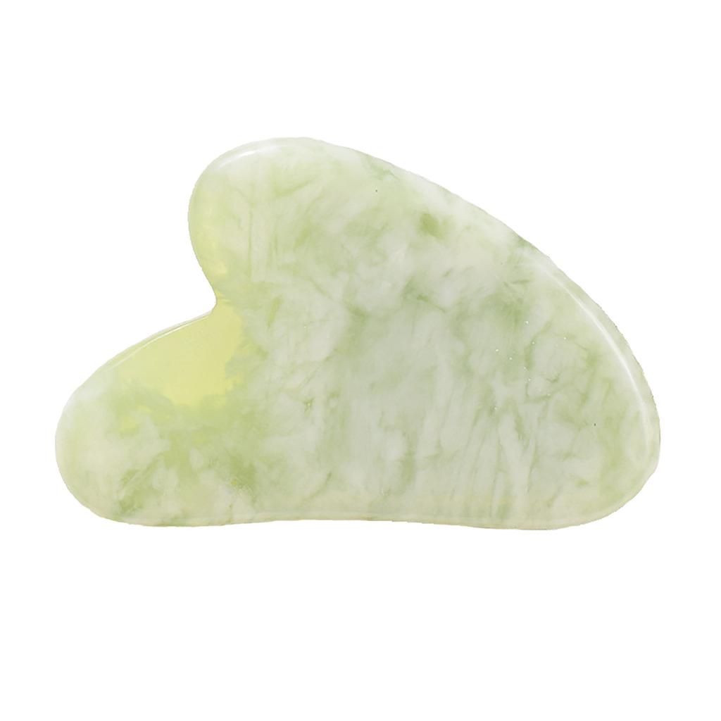 Natural Rose Quartz Stone Guasha Facial Face Neck Body Gua Sha Board Massager